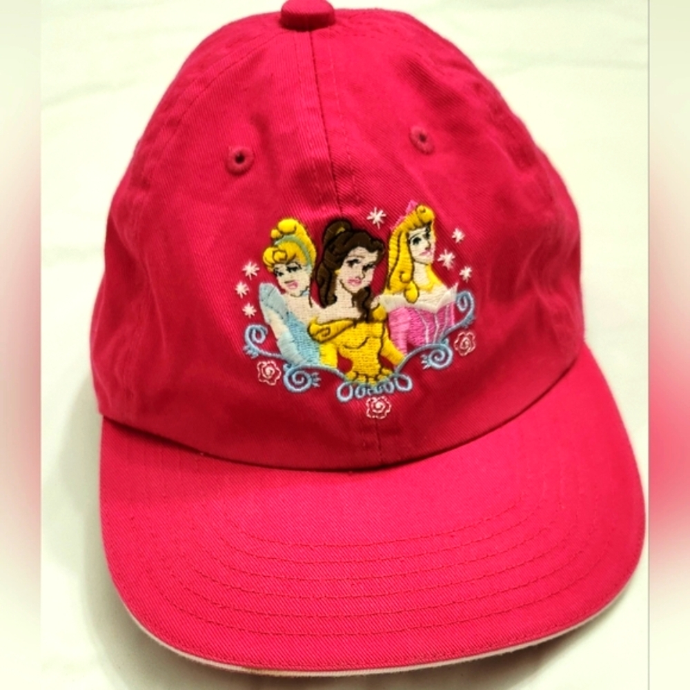 Disney Princess Girls Baseball Adjustable Embroidered. Cap. Pink.